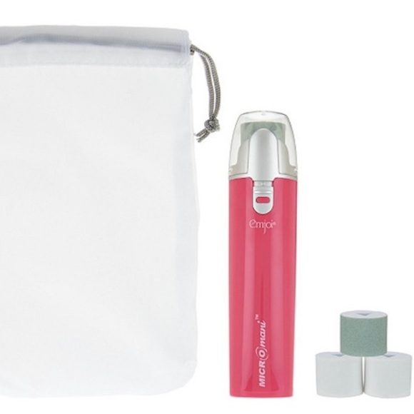 Emjoi Micro Mani Nail Buffer with 4 Smooth & Shine Rollers (pink) - Picture 2 of 4